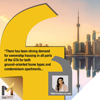 There has been strong demand for ownership housing in all parts of the GTA